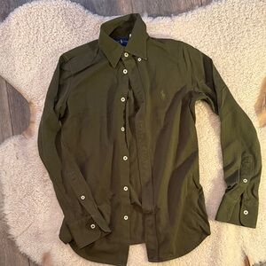 Ralph Lauren Dark Green Button Down Shirt